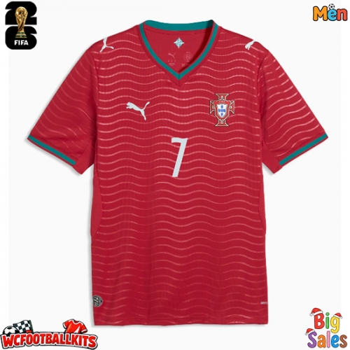Portugal Cristiano Ronaldo #7 Replica Home Stadium Shirt World Cup 2026 Short Sleeve